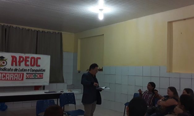 ACARAÚ: APEOC REÚNE PROFESSORES PARA DEBATER PRECATÓRIOS DO FUNDEF