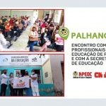 PALHANO: ENCONTRO COM PROFISSIONAIS DA EDUCAÇÃO DISCUTE PRECATÓRIOS E RASPA TACHO