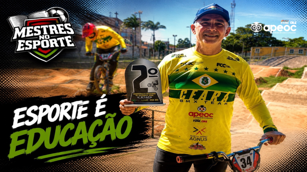 PROFESSOR APOIADO PELO SINDICATO APEOC CONQUISTA VICE-CAMPEONATO NO CEARENSE DE BICICROSS 2026