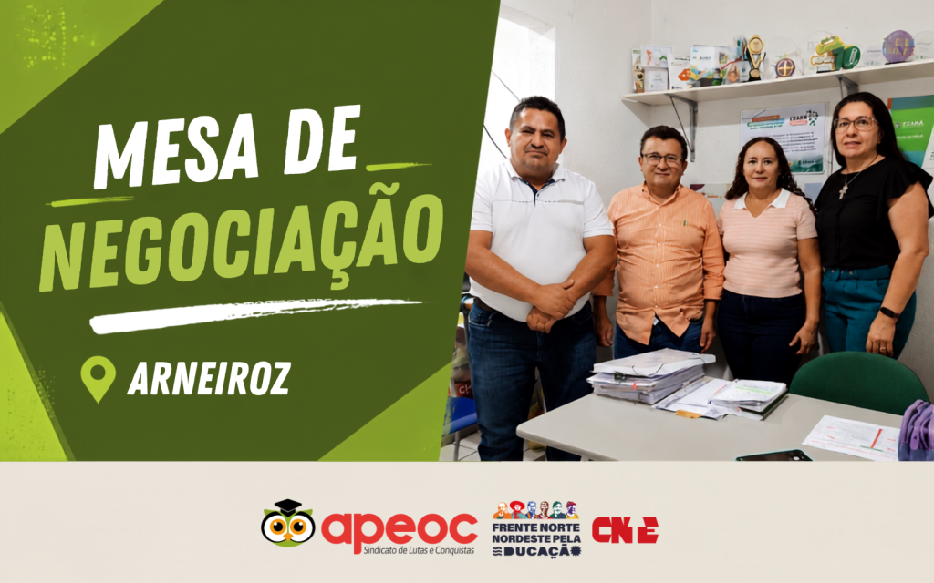 SINDICATO APEOC SE REÚNE COM SECRETÁRIA DE EDUCAÇÃO PARA TRATAR DE PLANO DE CARGOS E CARREIRAS, ANUÊNIO E LICENÇA-PRÊMIO