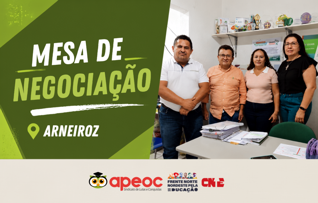 SINDICATO APEOC SE REÚNE COM SECRETÁRIA DE EDUCAÇÃO PARA TRATAR DE PLANO DE CARGOS E CARREIRAS, ANUÊNIO E LICENÇA-PRÊMIO