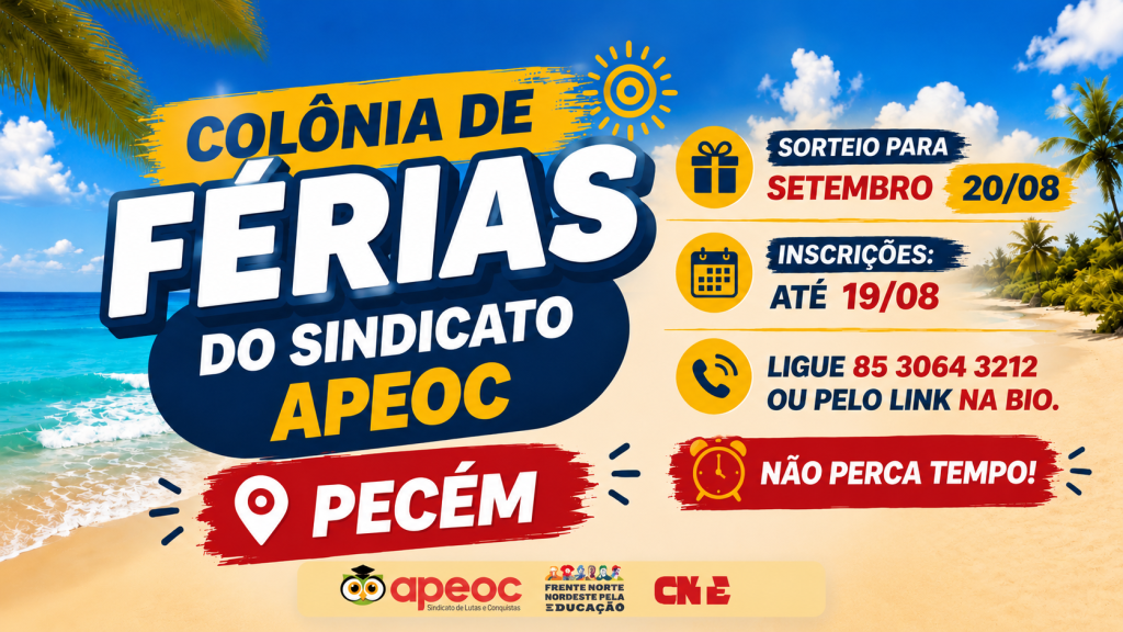 COLÔNIA DE FÉRIAS DO PECÉM | SORTEIO SETEMBRO