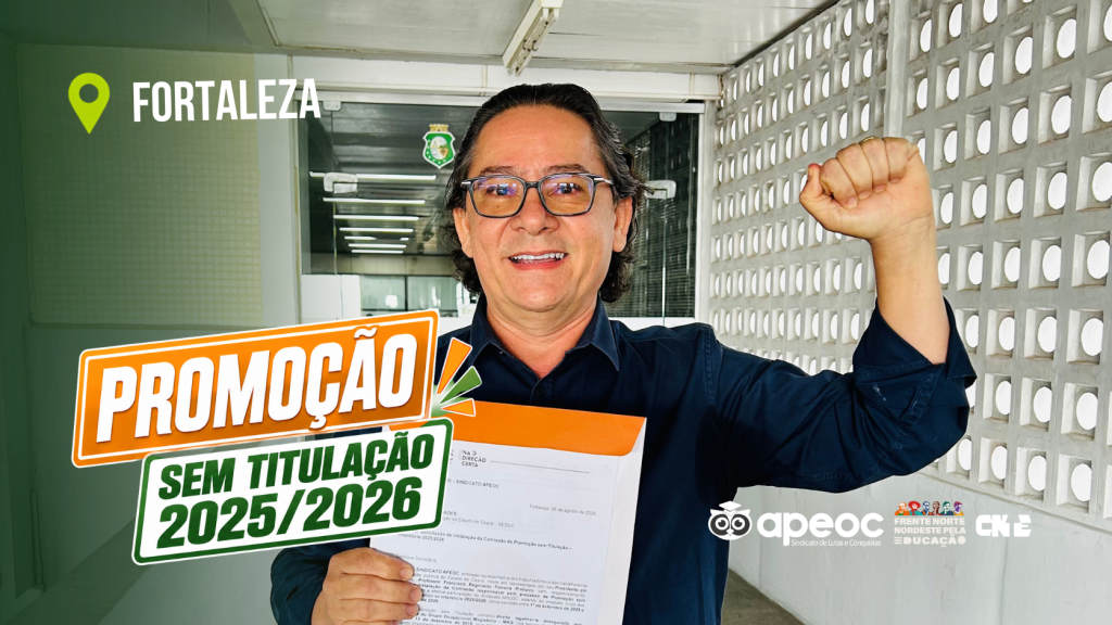 APEOC PROTOCOLA OFÍCIO COBRANDO INSTALAÇÃO DA COMISSÃO PARA DAR INÍCIO AO PROCESSO
