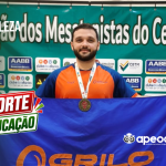 ATLETA APOIADO PELO SINDICATO APEOC GARANTE 1º LUGAR NO CAMPEONATO CEARENSE DE TÊNIS DE MESA