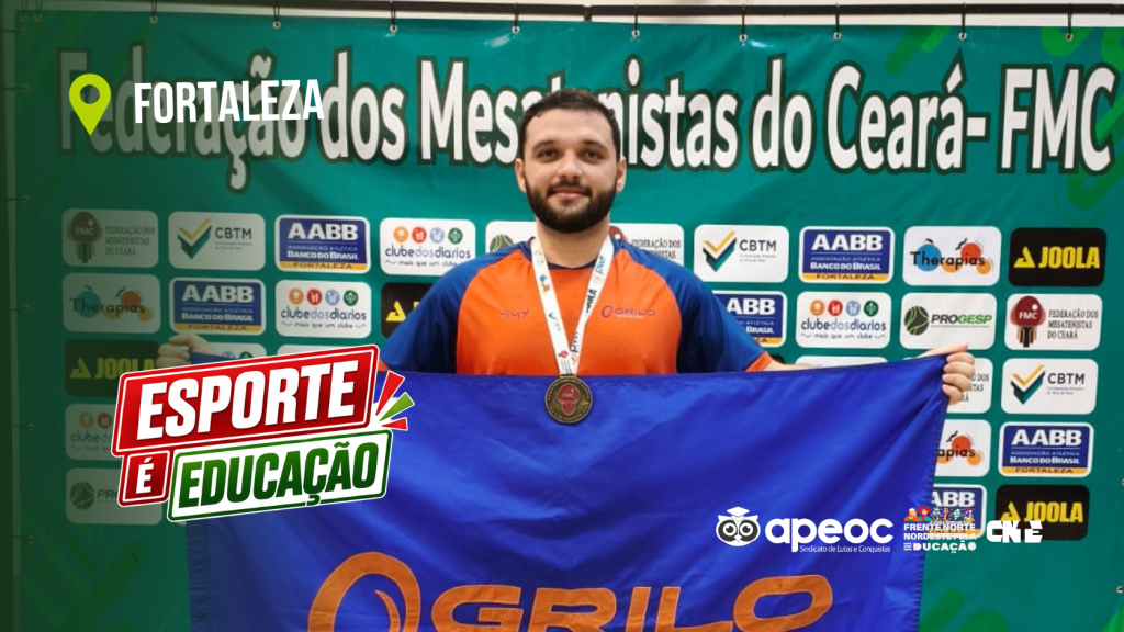 ATLETA APOIADO PELO SINDICATO APEOC GARANTE 1º LUGAR NO CAMPEONATO CEARENSE DE TÊNIS DE MESA
