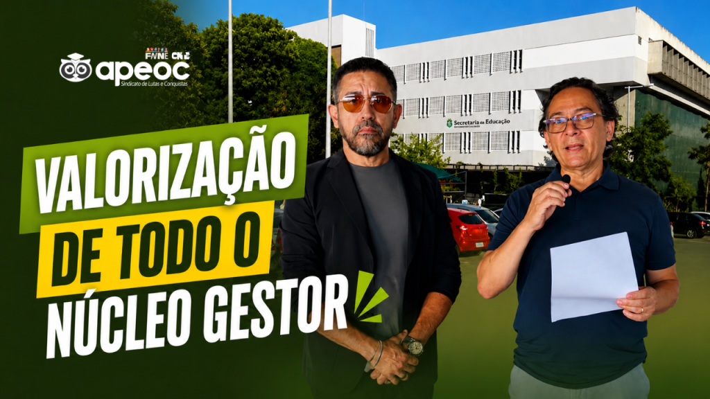 SINDICATO APEOC PROTOCOLA OFÍCIO SOLICITANDO A INSTALAÇÃO DA COMISSÃO DE VALORIZAÇÃO DOS GESTORES ESCOLARES