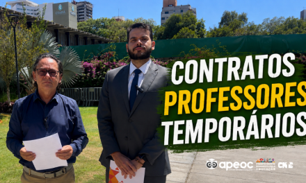 SINDICATO APEOC COBRA SOLUÇÃO URGENTE PARA CONTRATOS TEMPORÁRIOS PREJUDICADOS COM O PERÍODO DE VEDAÇÃO ELEITORAL
