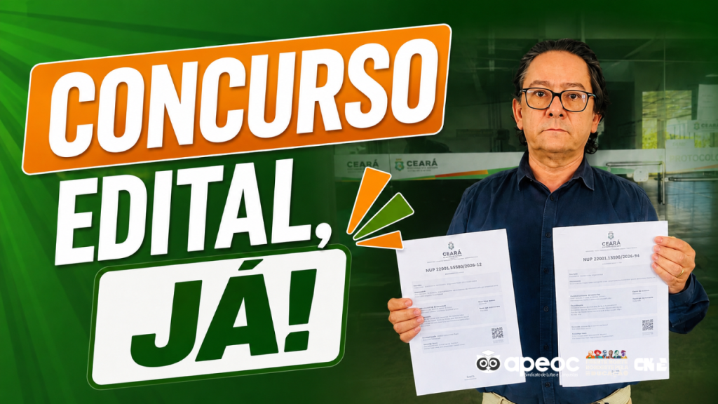 SINDICATO APEOC COBRA CELERIDADE NA PUBLICAÇÃO DO EDITAL DO CONCURSO PARA PROFESSOR