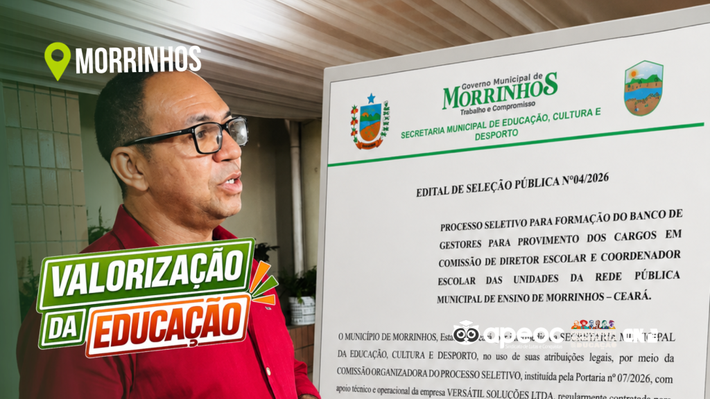 REIVINDICAÇÃO HISTÓRICA DO SINDICATO APEOC É EFETIVADA COM PUBLICAÇÃO DE EDITAL PARA SELEÇÃO DE DIRETORES E COORDENADORES ESCOLARES