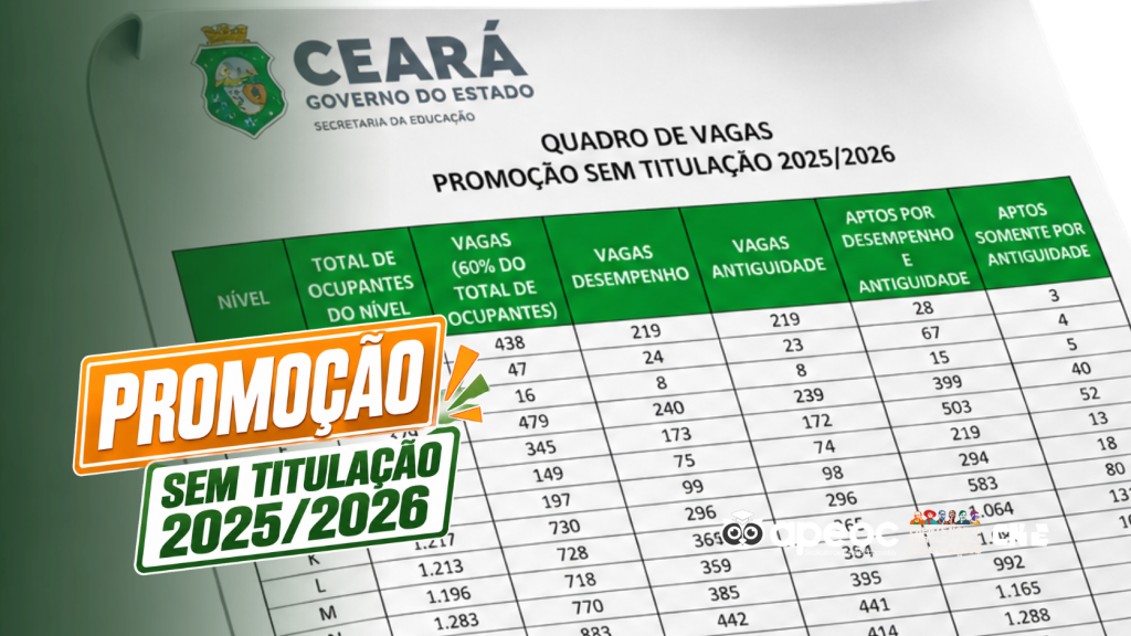 PUBLICADO O QUADRO DE VAGAS; FIQUE ATENTO AO CRONOGRAMA!